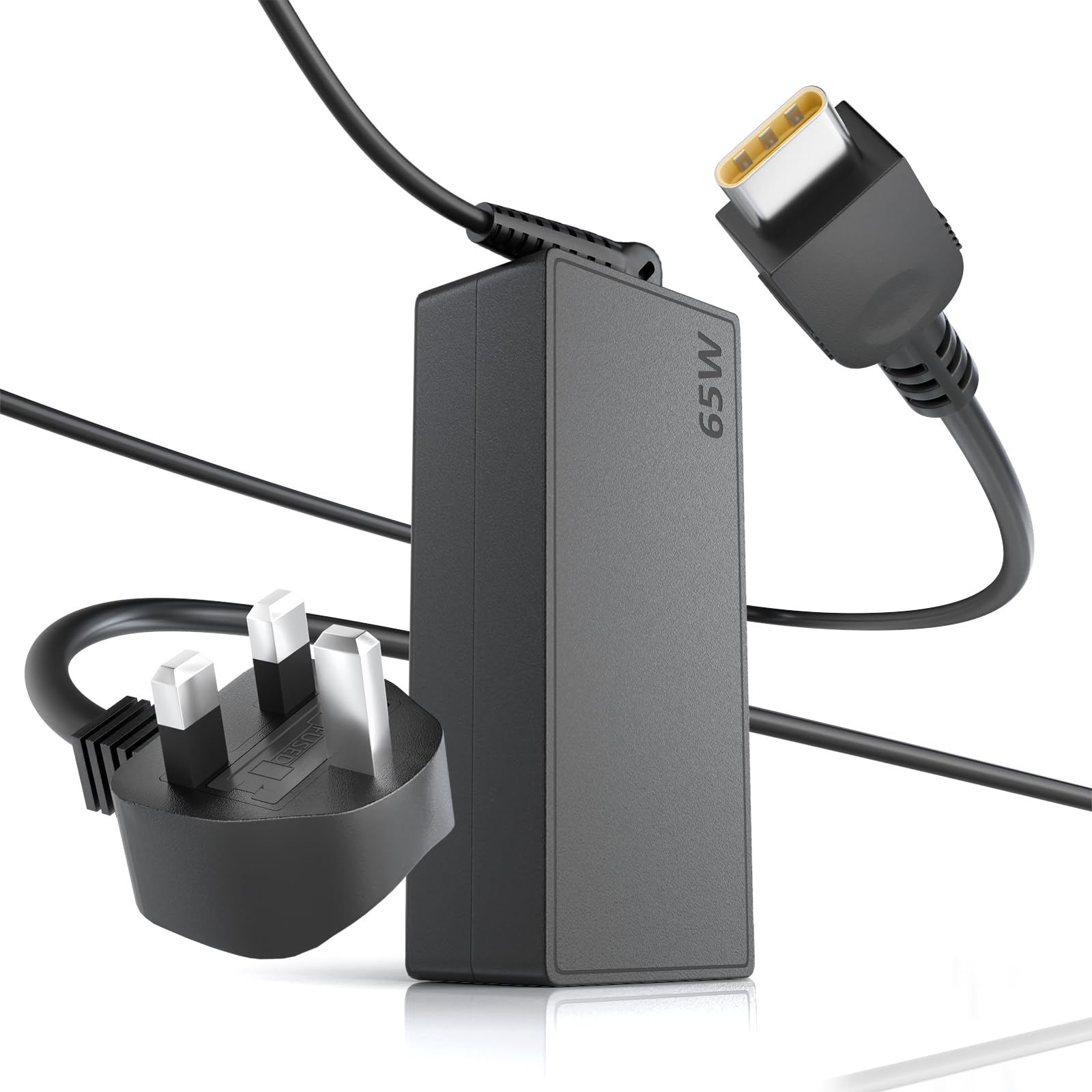 65W USB C Laptop Charger Universal for Lenovo Thinkpad Yoga, Dell Latitude XPS 13 Series, HP Chromebook, Asus Zendbook, Samsung, Type C Fast Charging