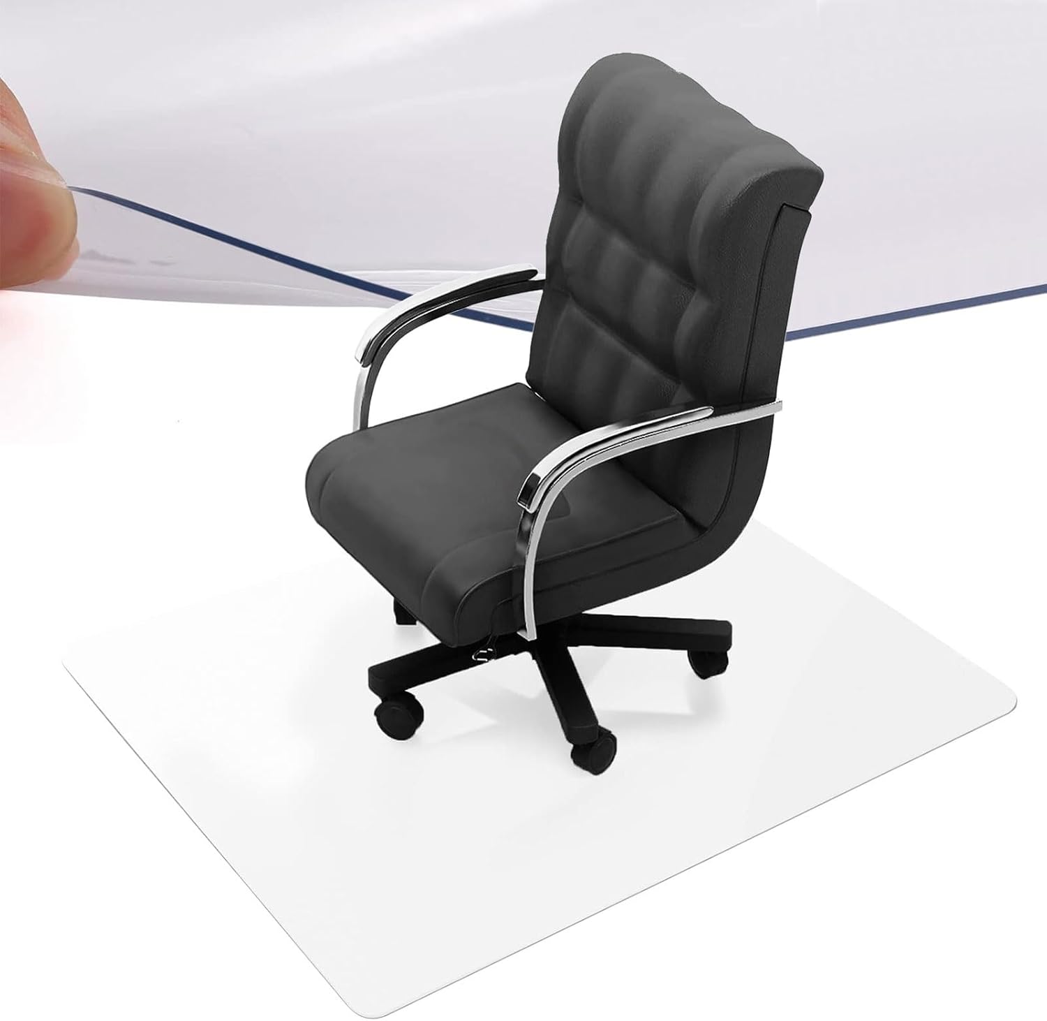 Office Chair Mat,1.5mm Carpet Protector Chair Mat,PVC Floor Mat for Hard Floor,Clear Floor Desk Chair Table Protector,Transparent Table Cover Rectangle 48x96in 34x110in 26x70in 20x20in(38x42in)(similar no same)