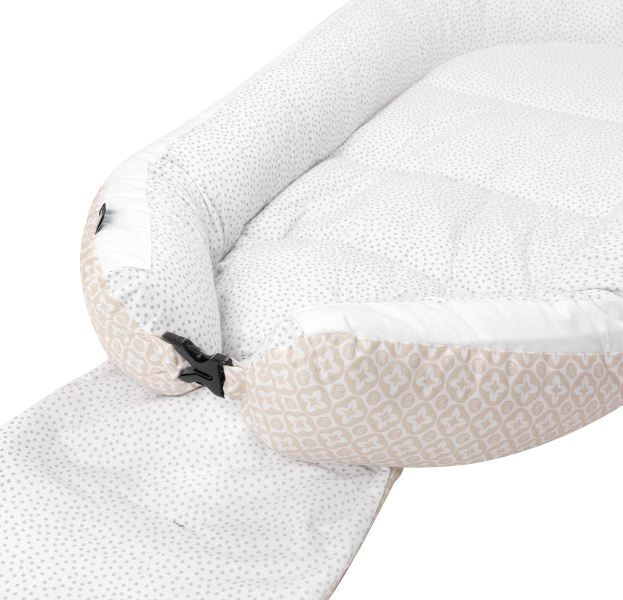 Bellochi | Set di 5 Pezzi per Neonato | Realizzato in 100% Cotone | Riduttore Lettino Neonato 90x60cm | Cuscino Bambino | Cuscino Neonato con Fodere | lui dots