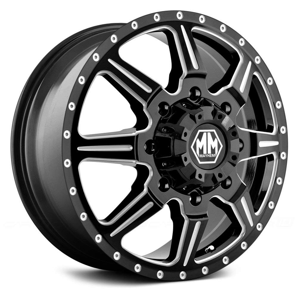 Photo 1 of Mayhem MONSTIR (8101) Front Black/Milled Spokes 22X8.25 8-210 127MM 154.2MM Wheel