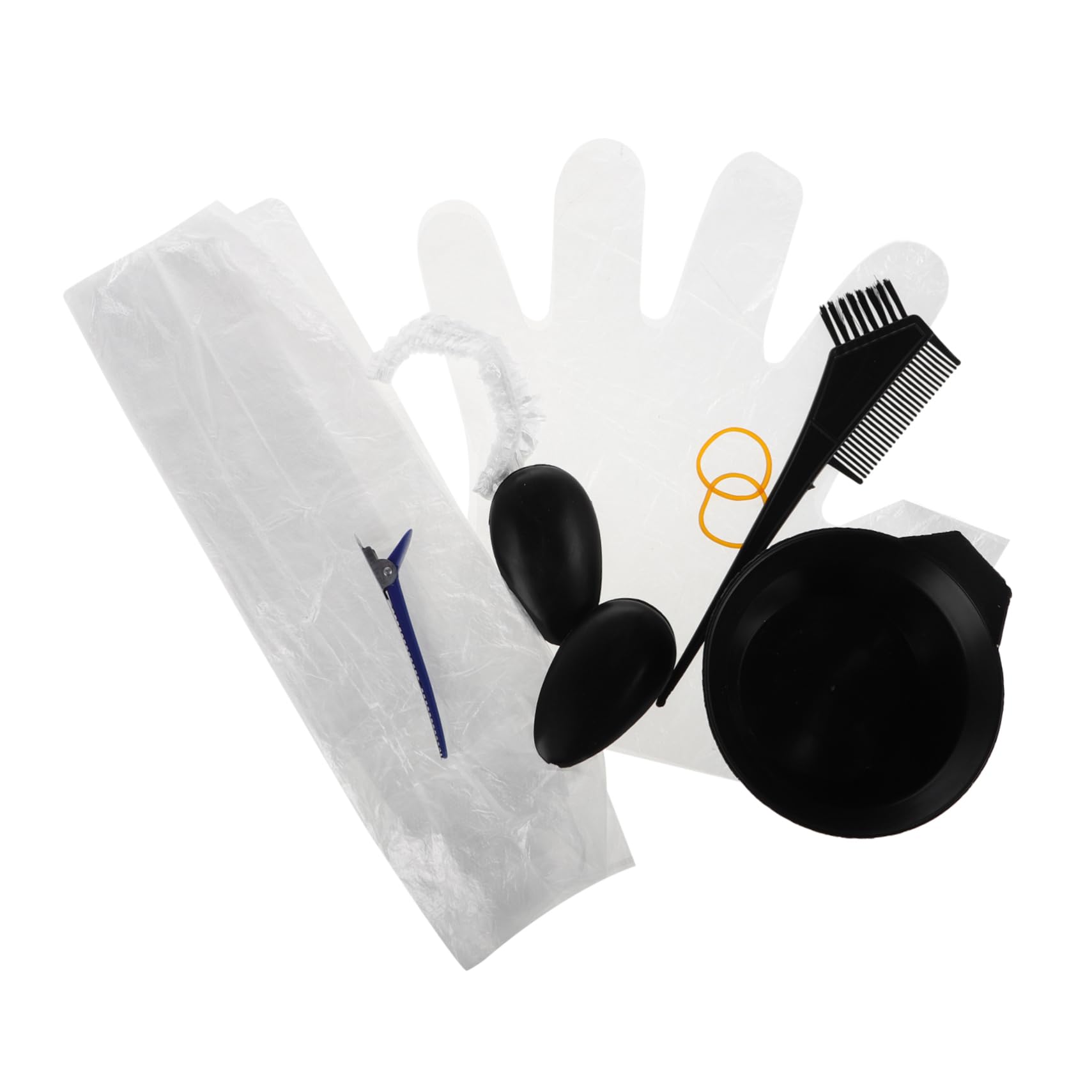 SOESFOUFU Dyeing Tool Set with Bowl Brush Gloves Combs Applicator for Scalp Oil Hair Coloring
