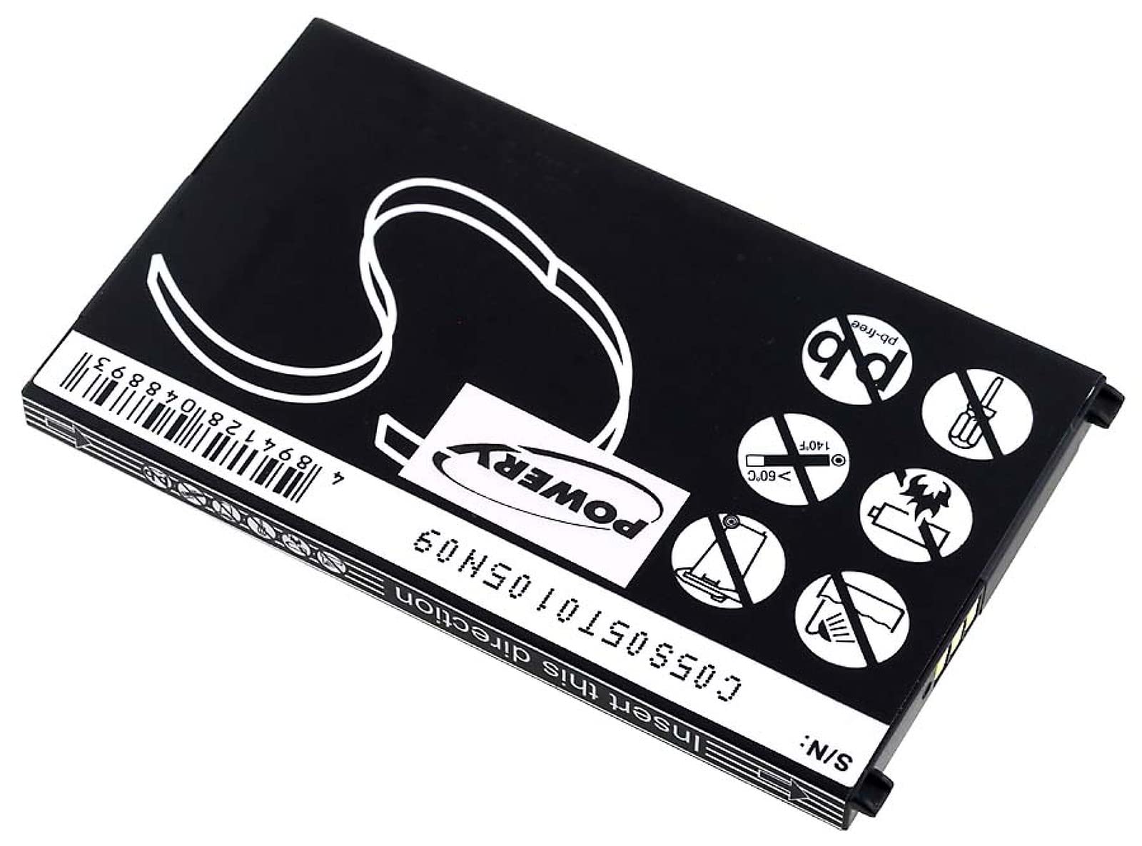 Batterie de Remplacement pour Doro 1370 / 1372 Li-ion 3,7V 1000mAh 3,7Wh Avizar Noir