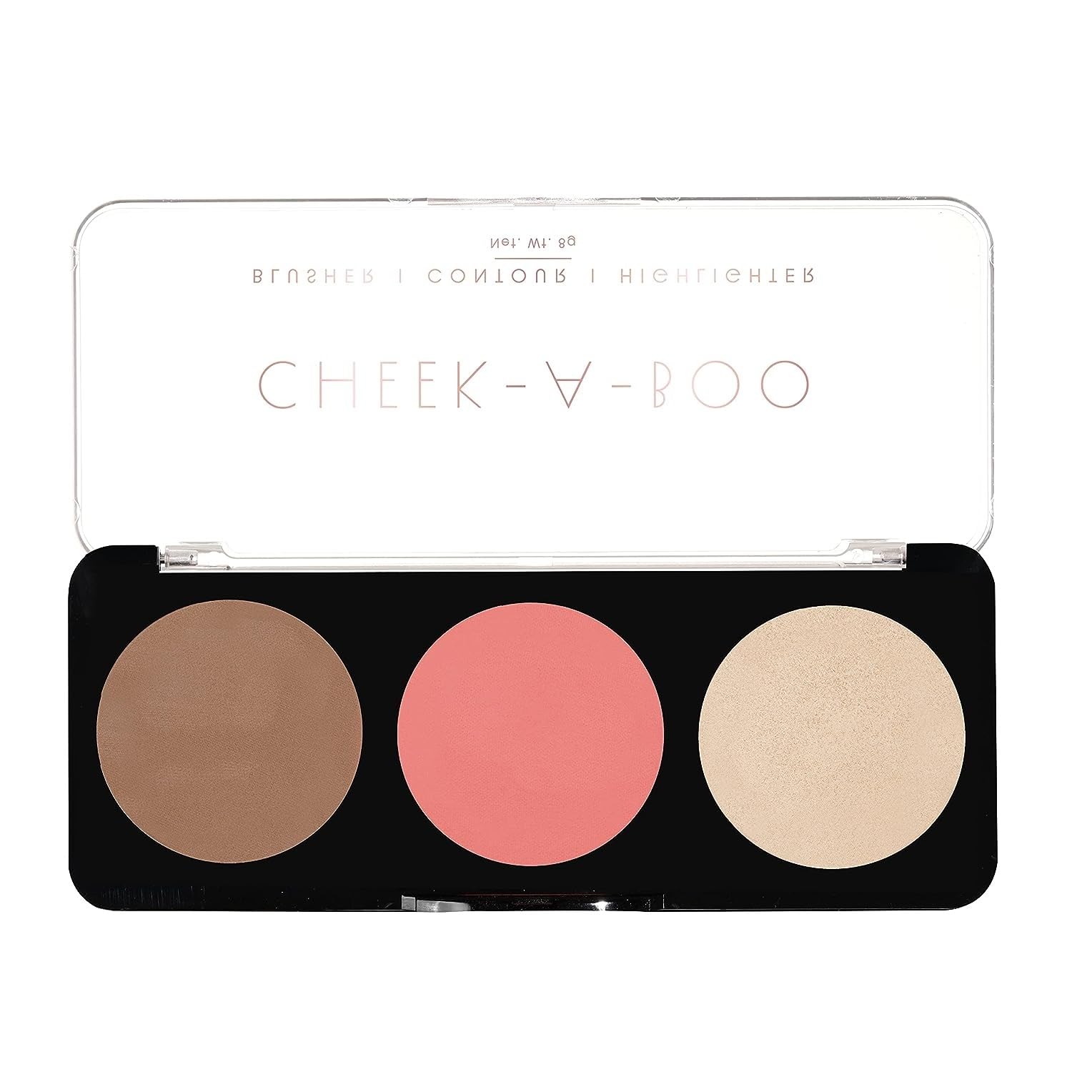 3 in 1 face blusher + highlihger with CONTOUR palette | travel friendly mini face blush and highlihter palette (SHADE 2)-picture-27