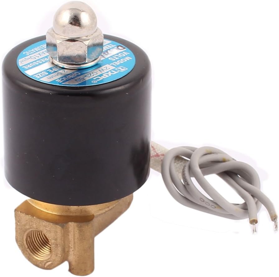 DC 12V 1/8 インチ NC 空気圧電気ソレノイドバルブ真鍮水空気ガスディーゼル (DC 12V 1/8 ''