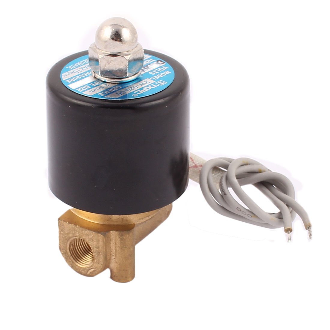 DC 12V 1/8in NC Válvula Solenoide Eléctrica Neumática Latón for Agua Aire Gas Diesel (DC 12V 1/8' 'Latón con válvula solenoide neumática NC for agua diésel Válvulas Eléctricas