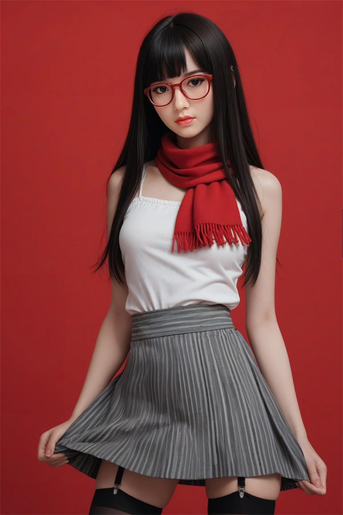 Realistic 5.35ft Sexy Large Size Sex Doll BB_W Female Torso Sex Dolls with Feet Standing and Adjustable Joints Full Body Love Dolls,US Shipping: B-cup/Tan