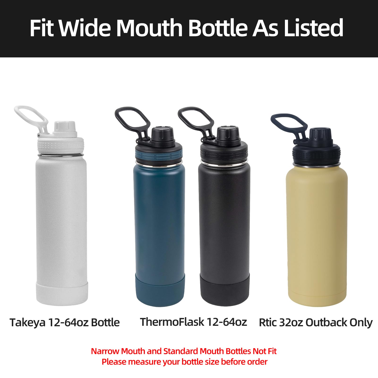 Ersatzdeckel, kompatibel mit Rtic, Takeya und Thermoskanne, 340 ml, 453 ml, 510 ml, 567 ml, 907 ml, 1134 ml, 1814 ml, Auslaufdeckel, BPA-frei, 2 Stück