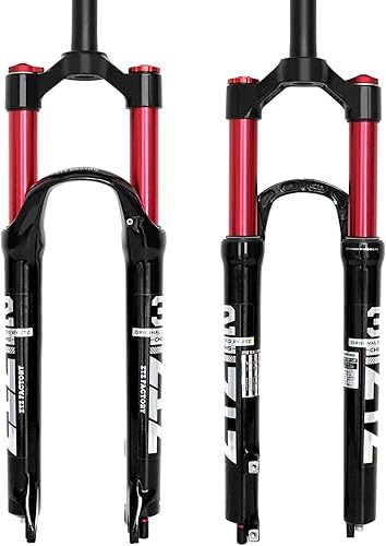 ZTZ 2627.529 pulgadas MTB Dual Air Suspension Hork, 1 18 tubo recto, 4.724 in de viaje, QR 0.354 in × 3.937 in, bloqueo manual, horquilla delantera