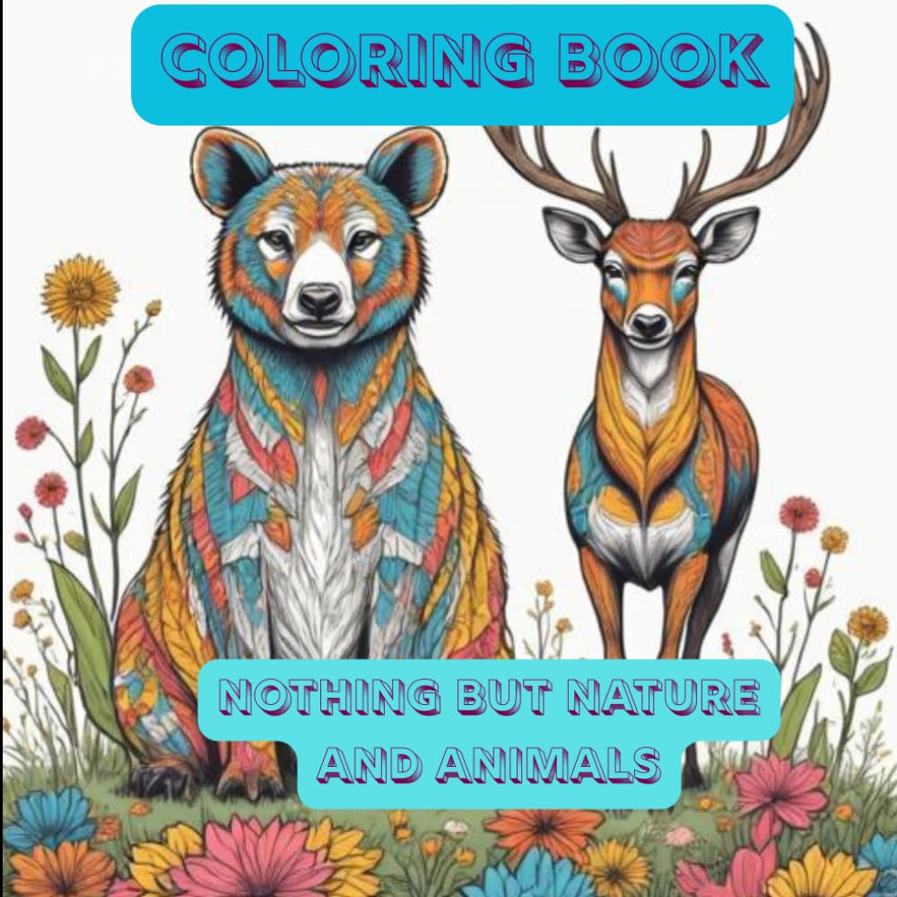 animal coloring book for mind clarity: relax and unwind with coloring animals