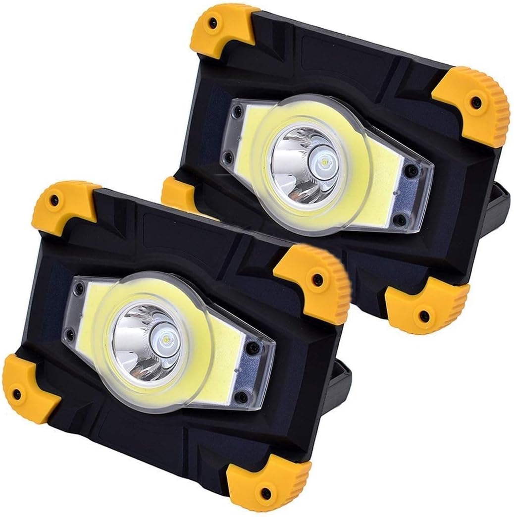 SLFFLS Lights 10W USB Rechargeable Spotlight Ip65 Waterproof Work Light with Mode for Garden Garage Outdoor Security Lighting (Color : B/B