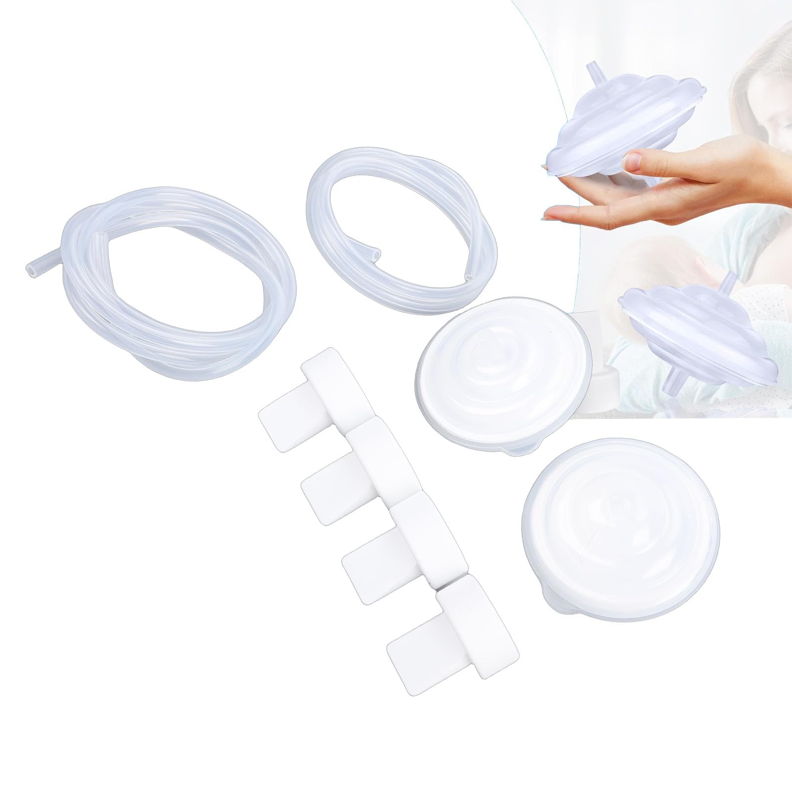 Fafeicy Części do Laktatora Spectra, Wymienne Zawory Typu „kaczy dziób” z Systemem Zapobiegającym Przepływowi Zwrotnemu, Kompatybilne z Laktatorem Spectra, łatwe w Czyszczeniu Akcesoria