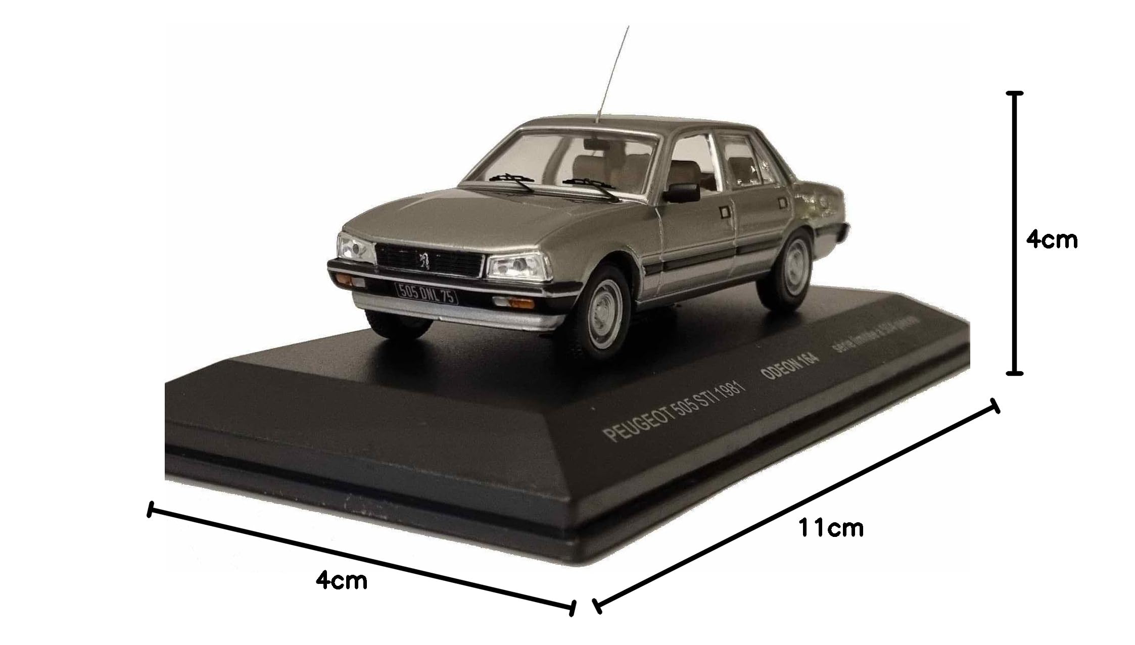 Odeon Auto da collezione Compatibile con Peugeot 505 GR 1982 1/43 Peugeot505 Edizione Limitata 504 PCS