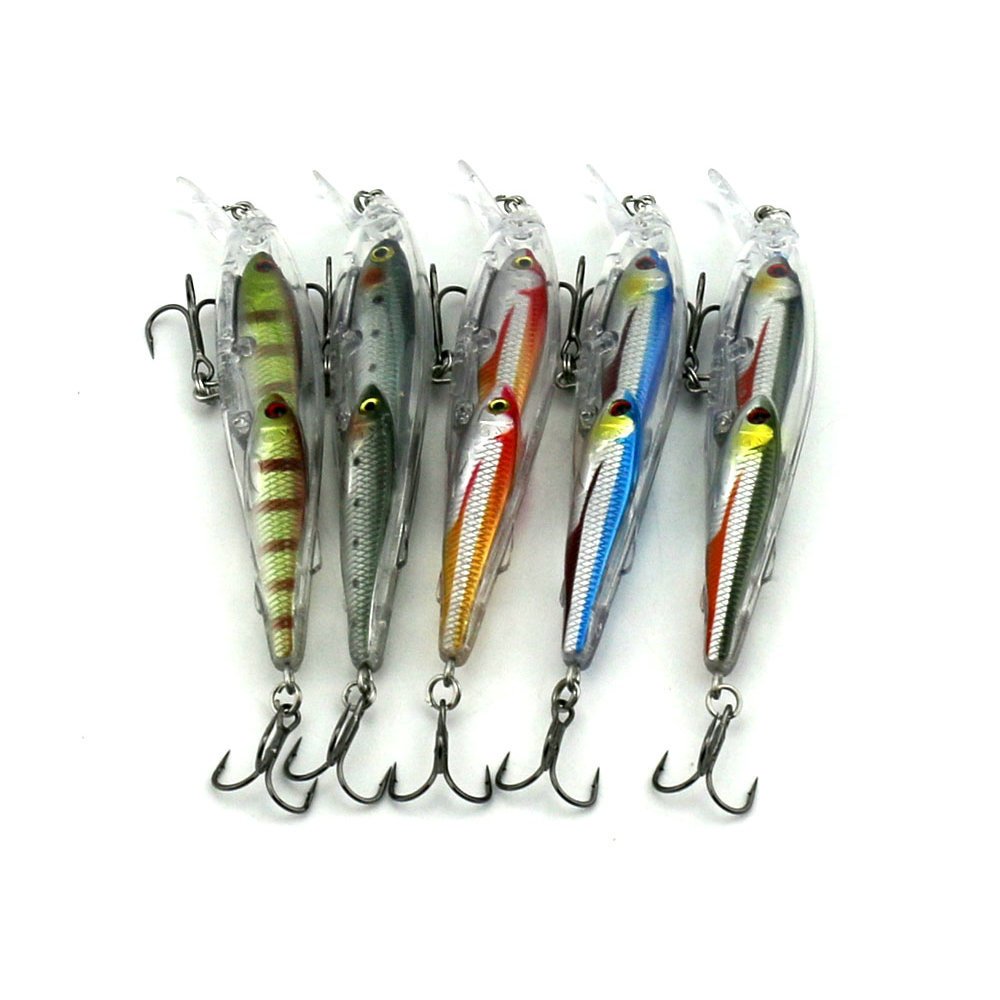 MEREDITH 10 pièces leurres de pêche Larva 50mm 0.9g leurres