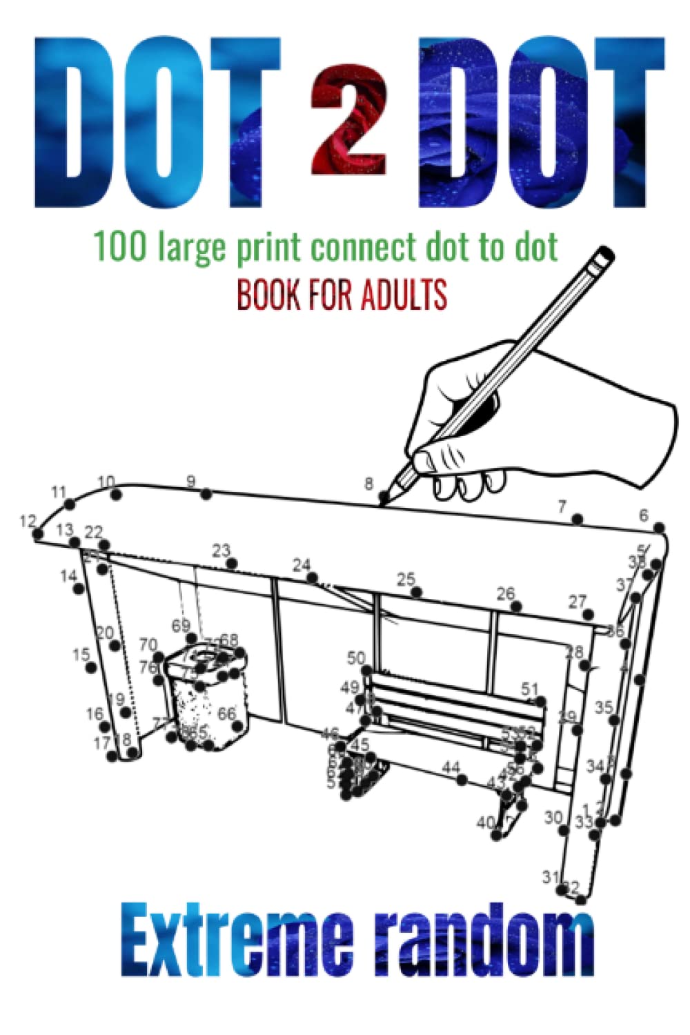Buy Dot to dot extreme random 100 large print connect dot to dot book