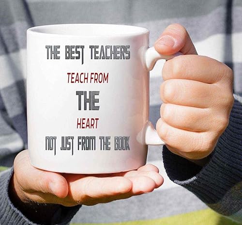 Miniatura 5 de Teacher Appreciation Gift - Reminding the Importance Of Heart-based Learning - Gift for Teachers - 11 Oz White Ceramic Coffee Mug