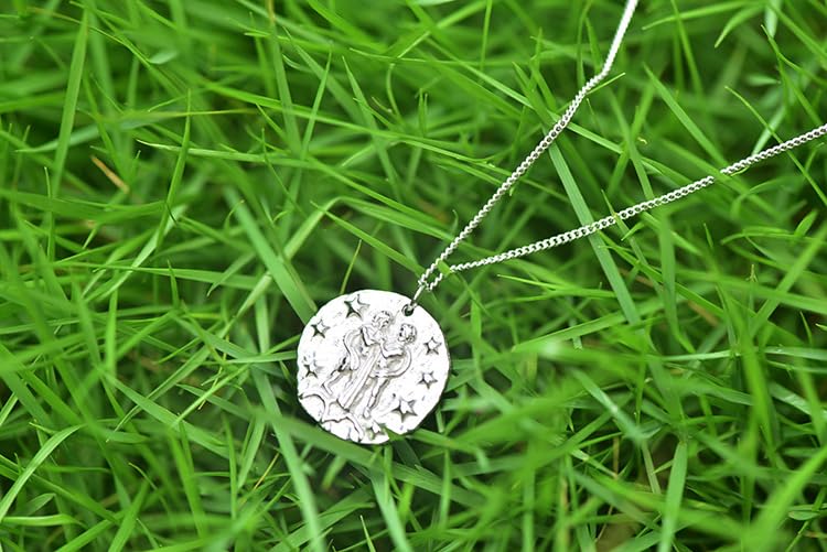 Collier en Relief 12 Constellations en Argent 925 Finition Joaillerie
