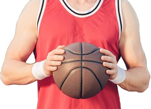 Miniatura 7 de Pulseras deportivas únicas de varios colores para ligas de baloncesto, 5 pares de pulseras por paquete