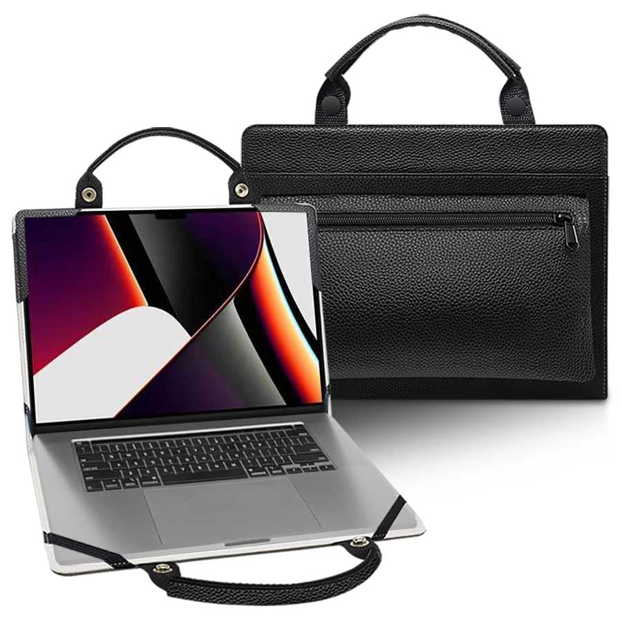 Funda para MacBook Pro 14 de 2021 a 2024 maletín portátil negro A2442 A2779 A2992