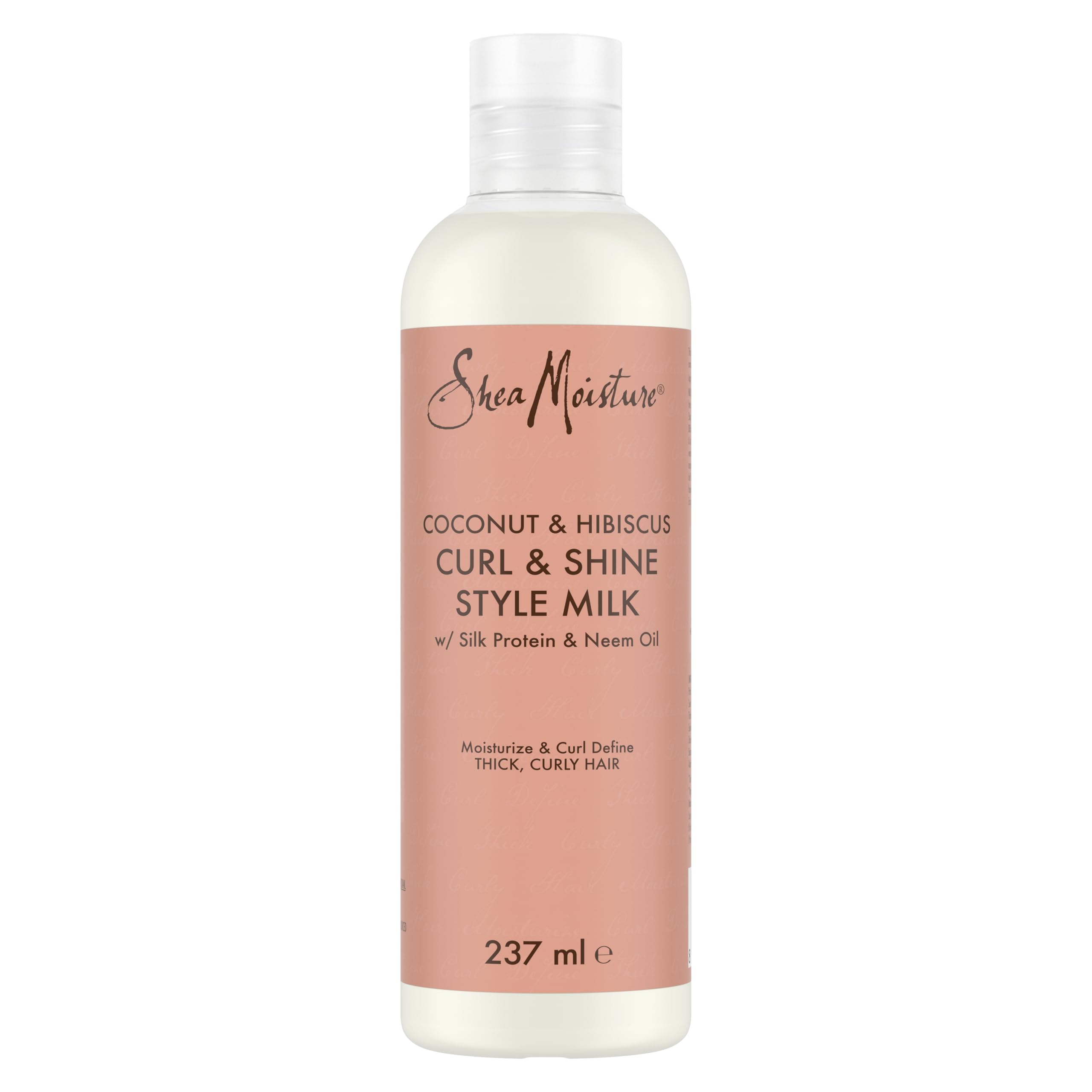SheaMoisture Coconut & Hibiscus Curl & Shine Hair Styling Milk sulphate free and colour safe for thick, curly hair 237 ml