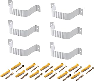 Downspout Adapter Gutter Downspout Strap 2x3 Leader Strap 2x3 6pcs (White)