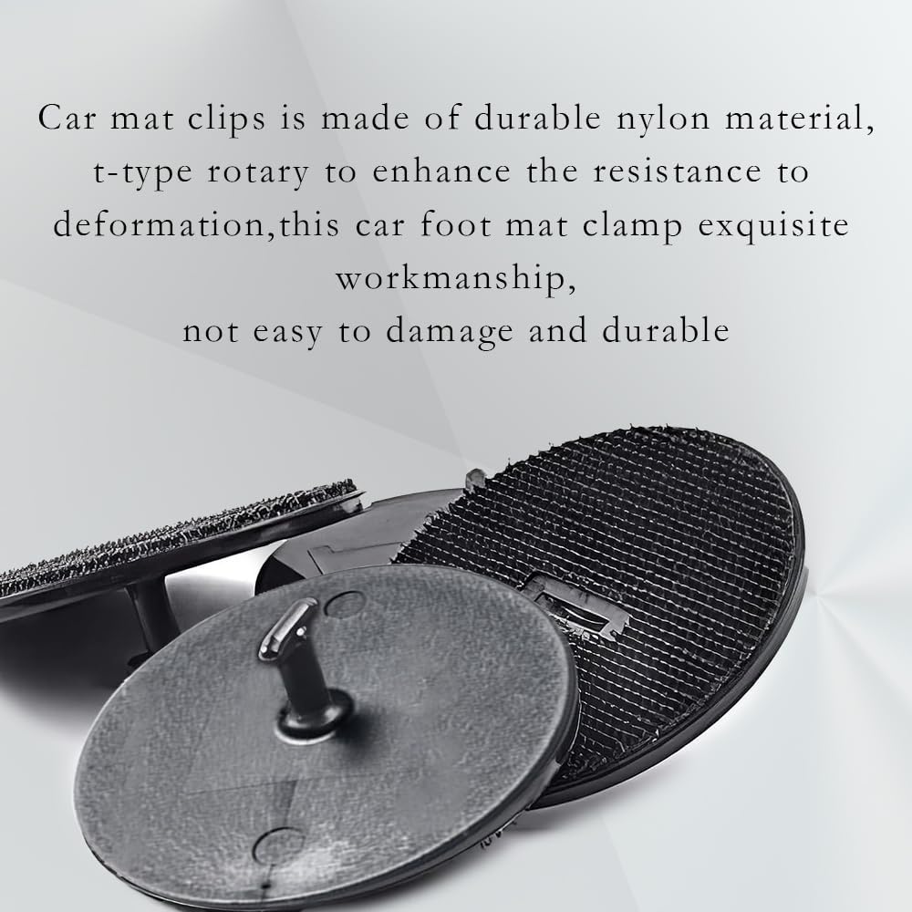 4PCS Car Mat Holder, Car Carpet Fixing Clips, Car Mat Clips/Fixings/Fasteners Floor Twist Lock T Shape, Car Accessories Automotive Clips Fit for Mini F10