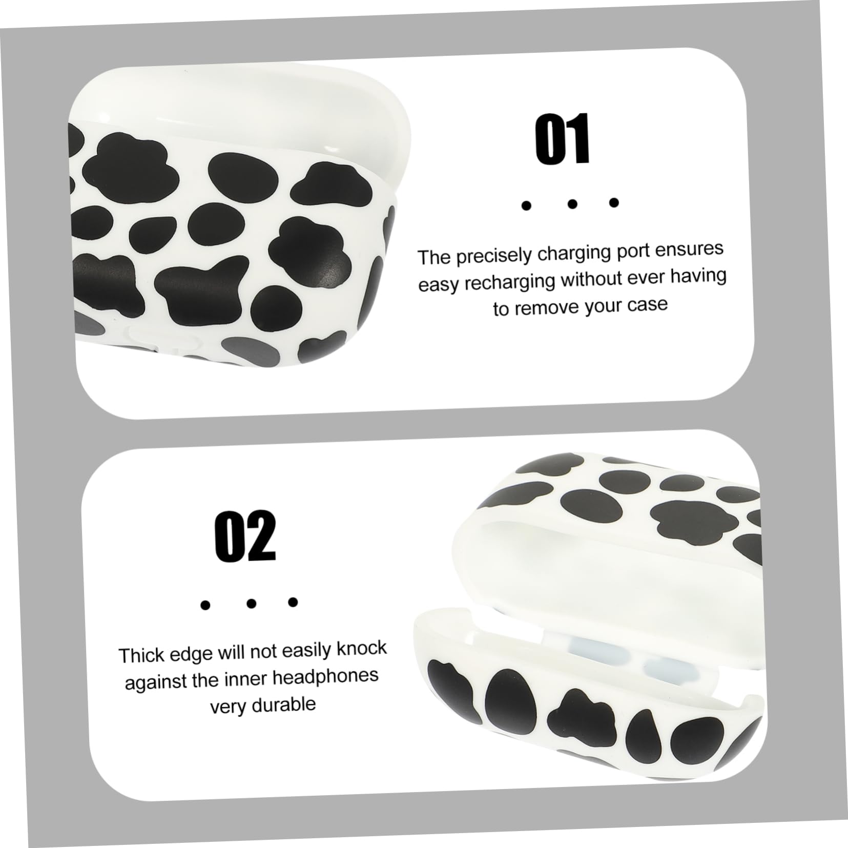 DOITOOL 5 Fundas De Silicona para Auriculares Resistentes A Caídas Y Arañazos Diseño Moderno.