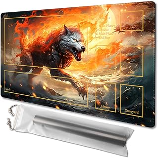 TCGMAT MTG Playmat - Non-Slip Backing Printing, Ideal for Card Game Enthusiasts TCG Playmat,Purify Land (Ember Rage-Deck)
