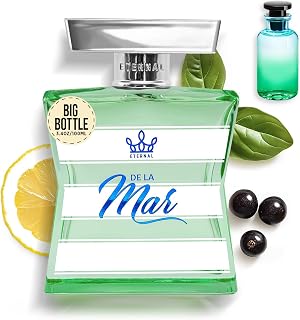 Eternal Fragrance - Eternal De La Mar - Inspired by Pacific Chill - 3.4 oz (100ml) - Eau de Parfum - Long-lasting - Vegan - Clean Ingredients - Unisex Perfume for Men & Women - 2000 sprays per bottle