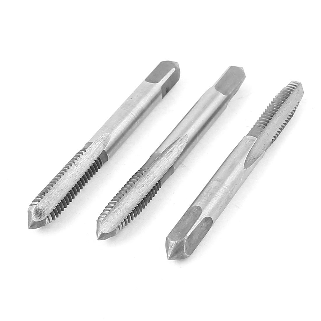 Aexit 6mm M6 Taps x 1mm Pitch 3 Flutes HSS Metric Thread Pipe Taper Pipe Taps Tap 3Pcs