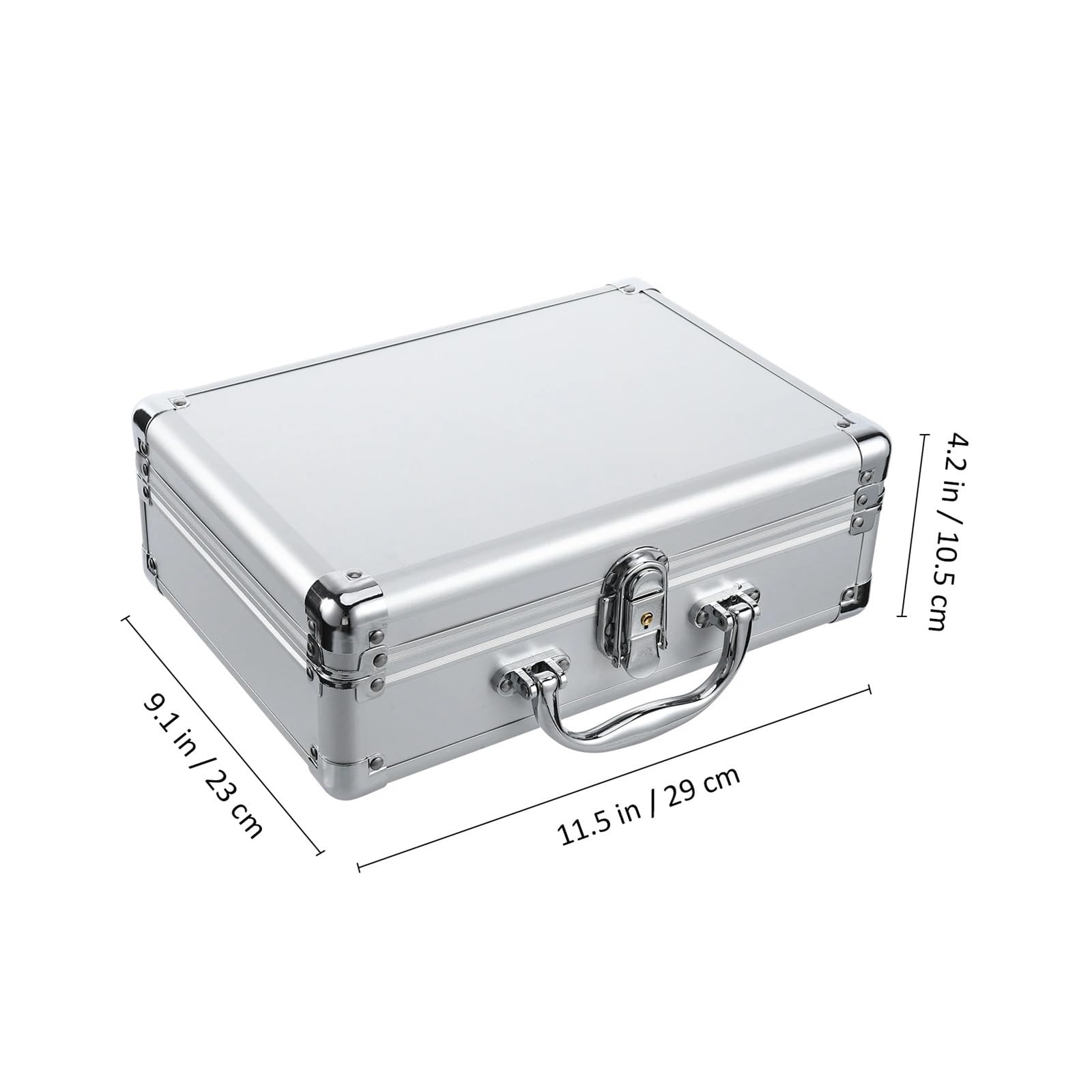 Cassetta Portautensili In Metallo Aluminum Alloy Portable Tool Case | Briefcase For With Lock Small Size Hard Shell Storage Suitcase Instrument