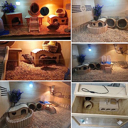 Kleintierkäfig und Futterbox, einfache Montage und Reinigung, ideal für Kaninchen, Meerschweinchen, Hühner