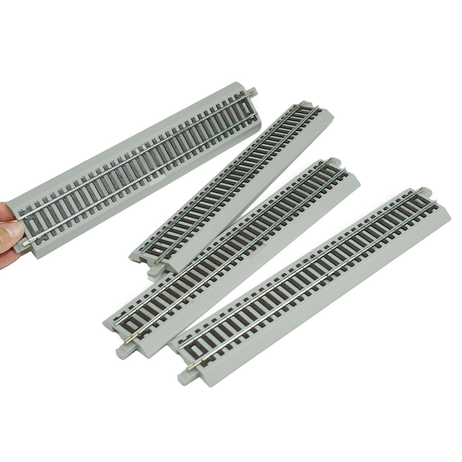 MagiDeal 4 Piezas de vías de Escala HO para Bricolaje, Juego Realista, Modelo de Repuesto para cumpleaños para 1:87, Aula de jardín de Infantes y, Derecho