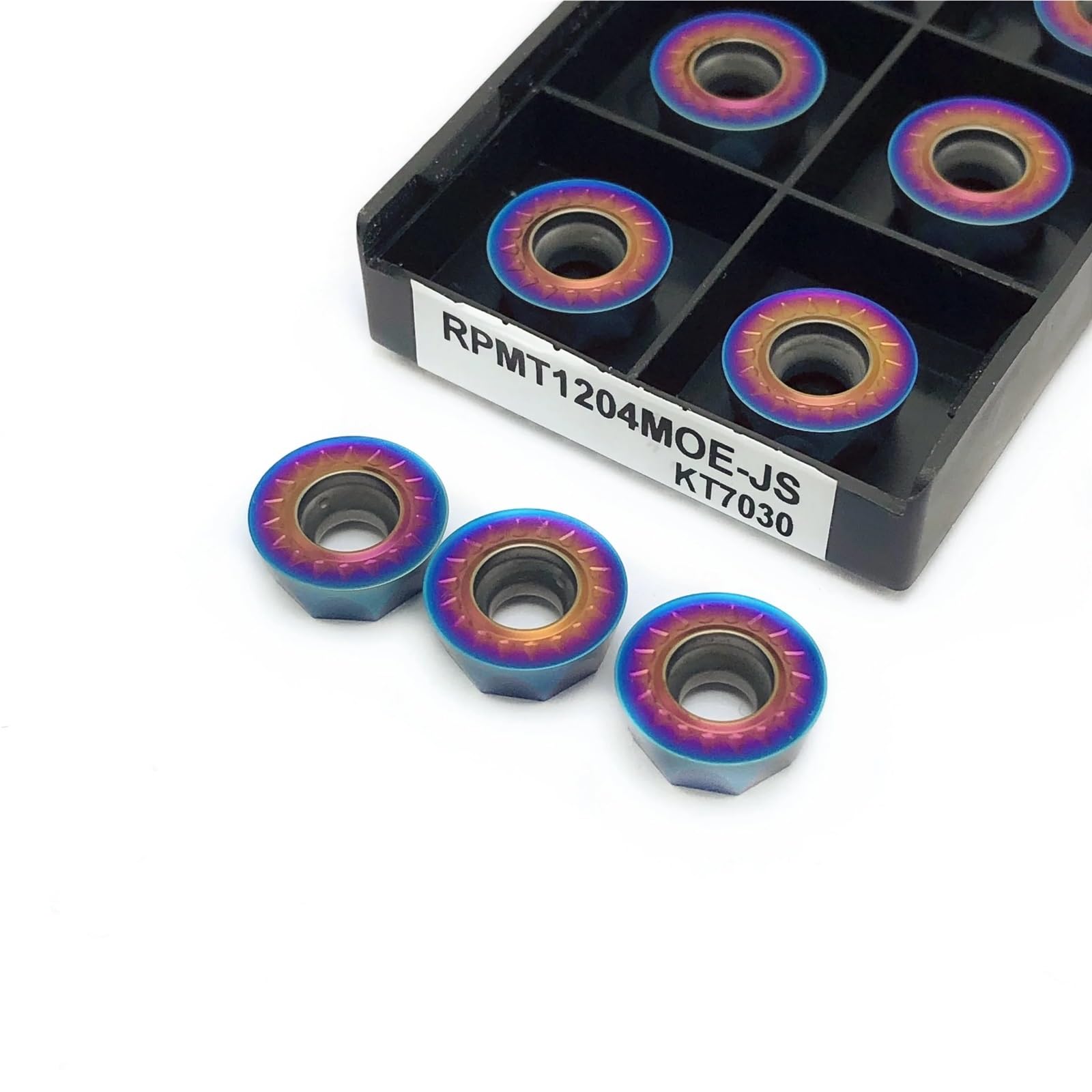 10pcs RPMT1204MOE KT7030 Inserto In Carburo Tornio RPMT 1204 Utensili CNC Fresatura Cutter Finitura tornitura strumenti per tornio