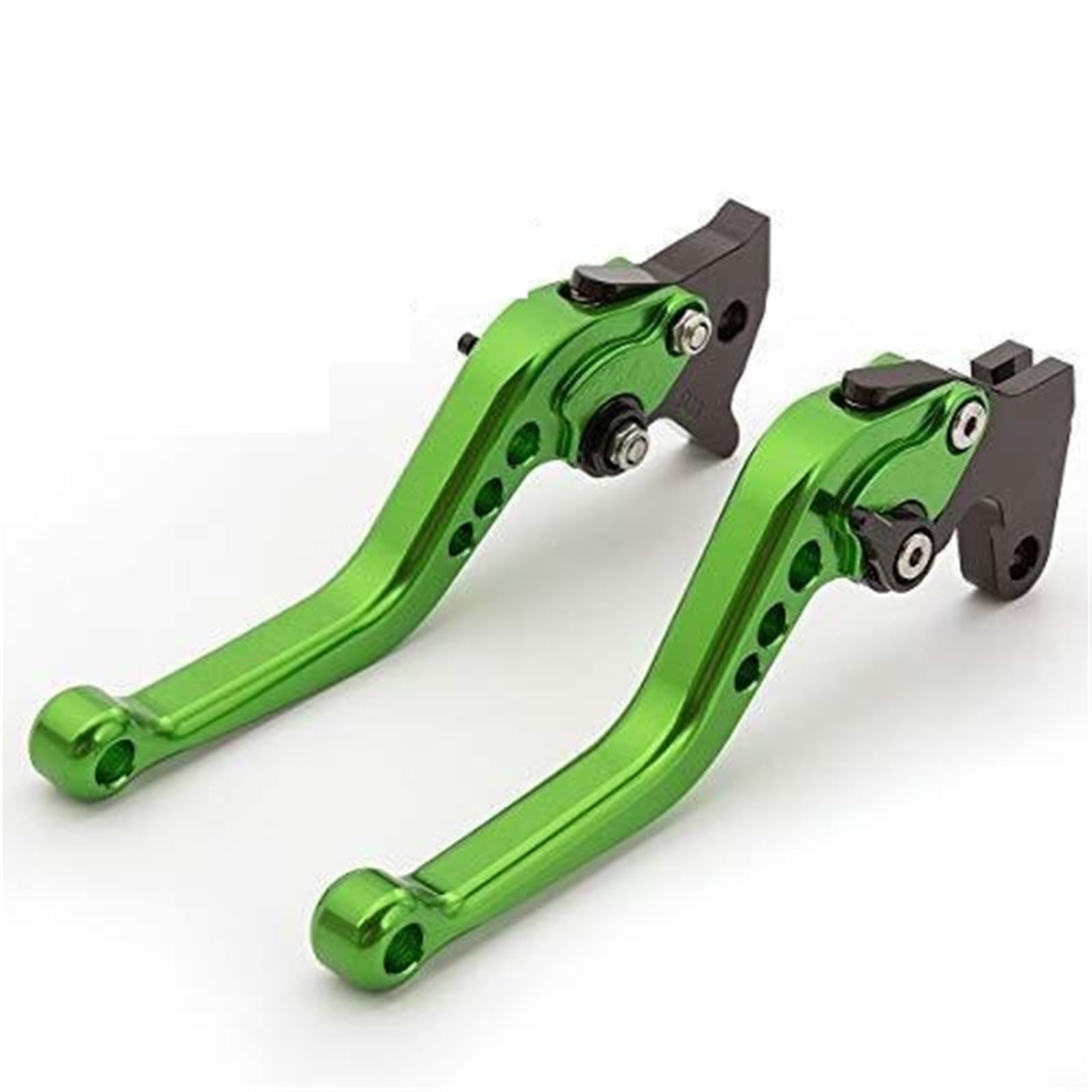 FLBZBLKASL Motorcycle Short Brake Clutch Levers Black Folding Aluminum Clutch Brake Lever for 22mm for Handlebar 110cc 125cc 140cc TTR SSR for Xmotos for Apollo 125 Pit Dirt Bike Motorcycle