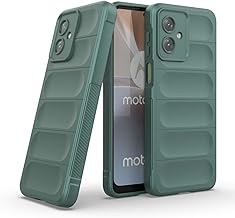 GOKEN Cover per Motorola Moto G54 5G, Custodia in Morbido Silicone Antiurto con Impugnatura Laterale Antiscivolo e Design Elegante Monocolore, Case -Verde