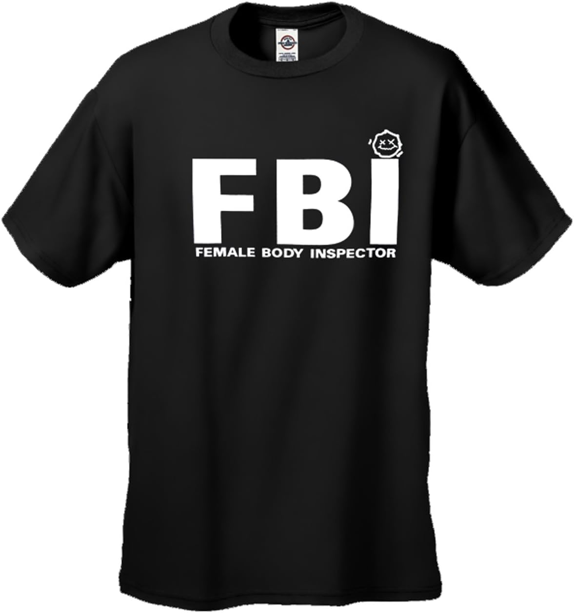 Cool Men's T-shirt - FBI - Short Sleeve Tee - Black -XL