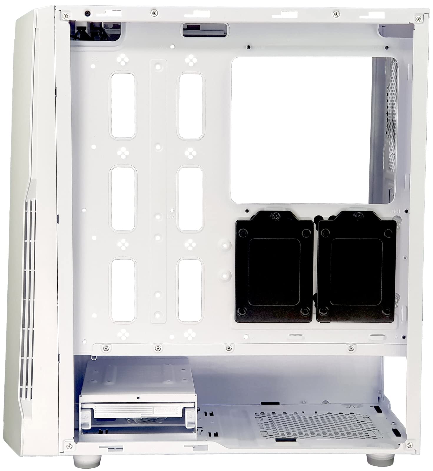 Xilence Xilent Blade X512.W.RGB Gaming Boîtier PC, RGB ATX Midi Tower, Blanc/Noir