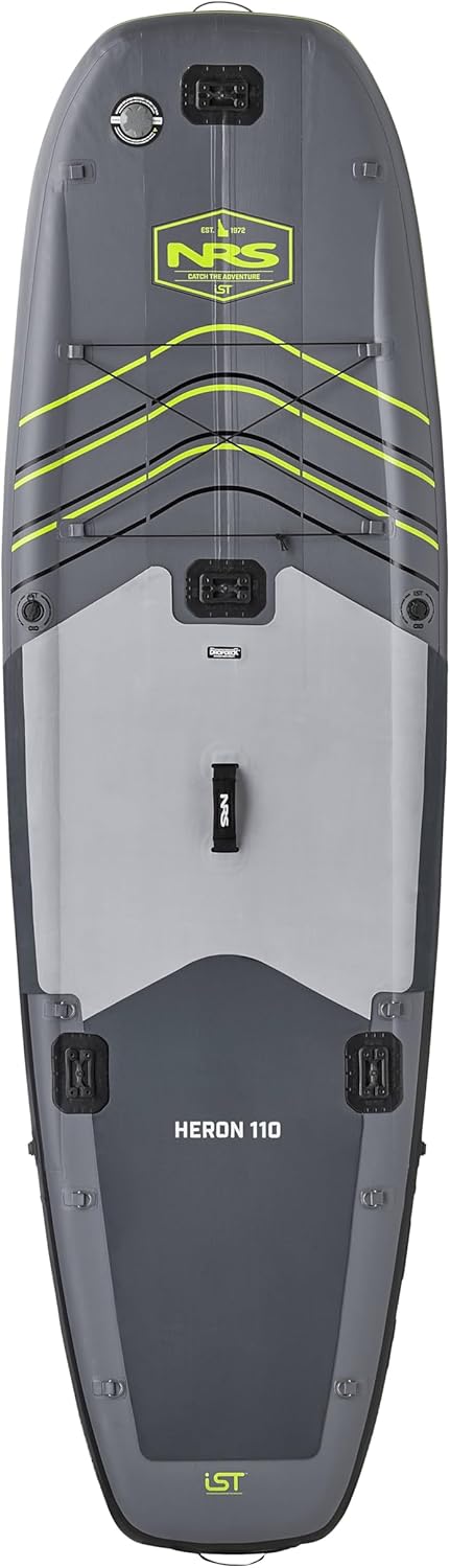 NRS Heron SUP Board | Inflatable Stand-Up Paddleboard for Fishing and Angling