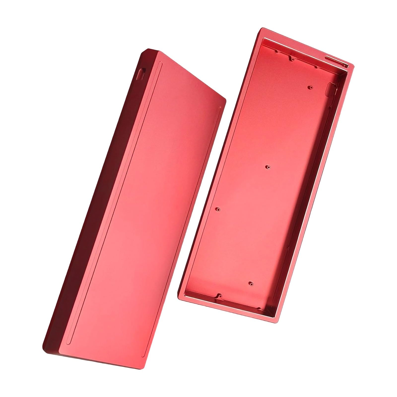 Caja de Teclado de Aluminio Personalizable de 61 Teclas Caja de teclados mecánicos para Juegos Accesorios Resistentes Calor para Ahorrar Espacio Aluminio de Resistencia