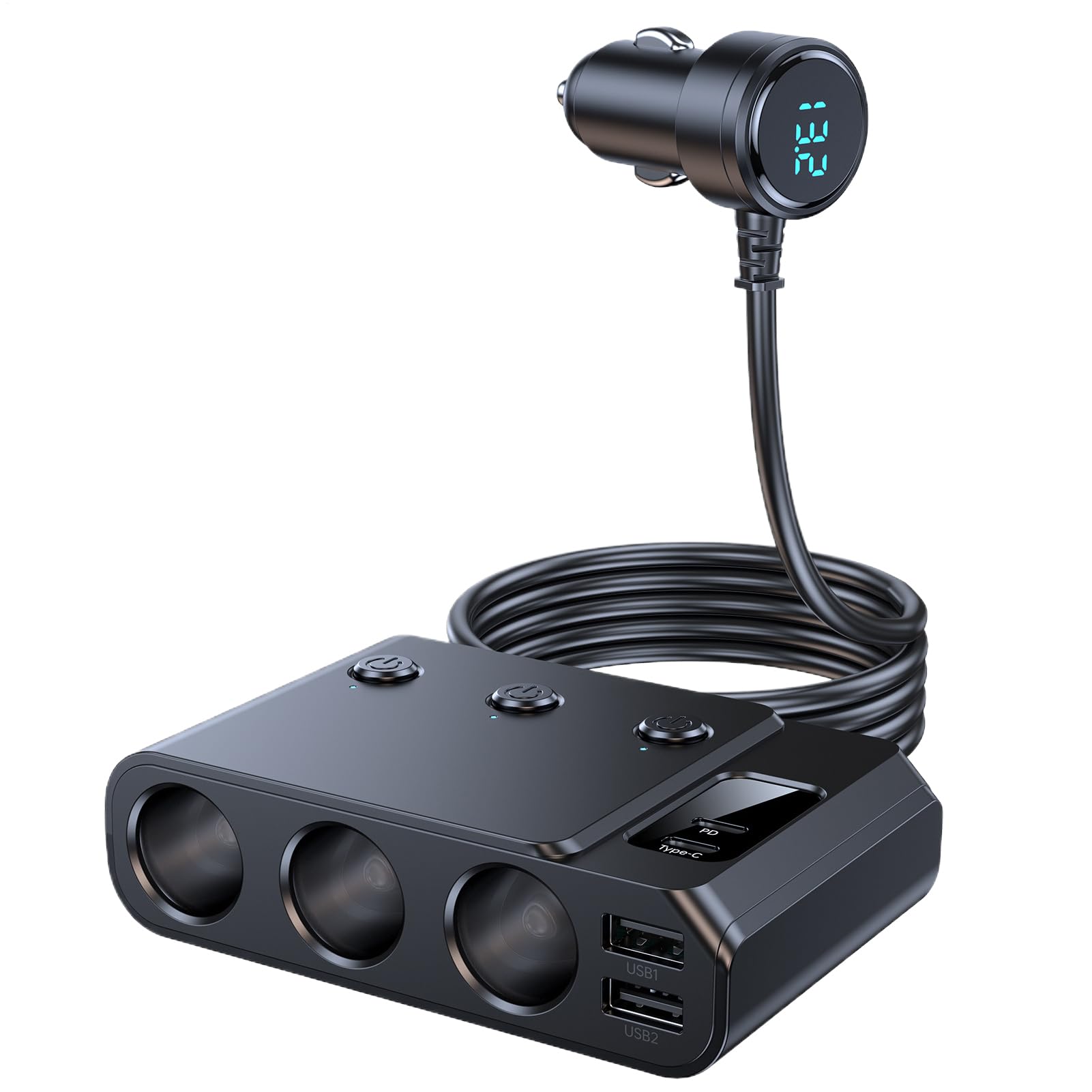 Adaptador de carga rápida e inversor de coche de alta velocidad 8