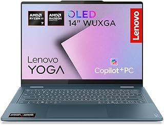 Lenovo Yoga 7 (2 in 1) Notebook Copilot+ PC Convertible Touch 14″ OLED WUXGA (1920×1200), AMD Ryzen AI 7 350, RAM 16GB, 51…