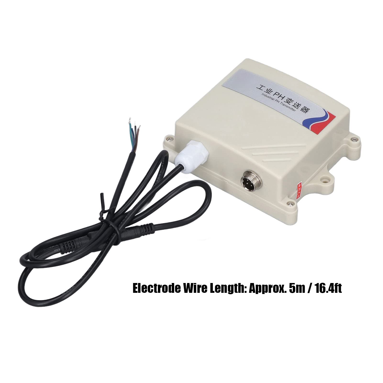 Alvinlite Trasmettitore PH Industriale, Trasmettitore PH RS485 Trasmettitore sensore Temperatura umidità DC10~30V per acquacoltura