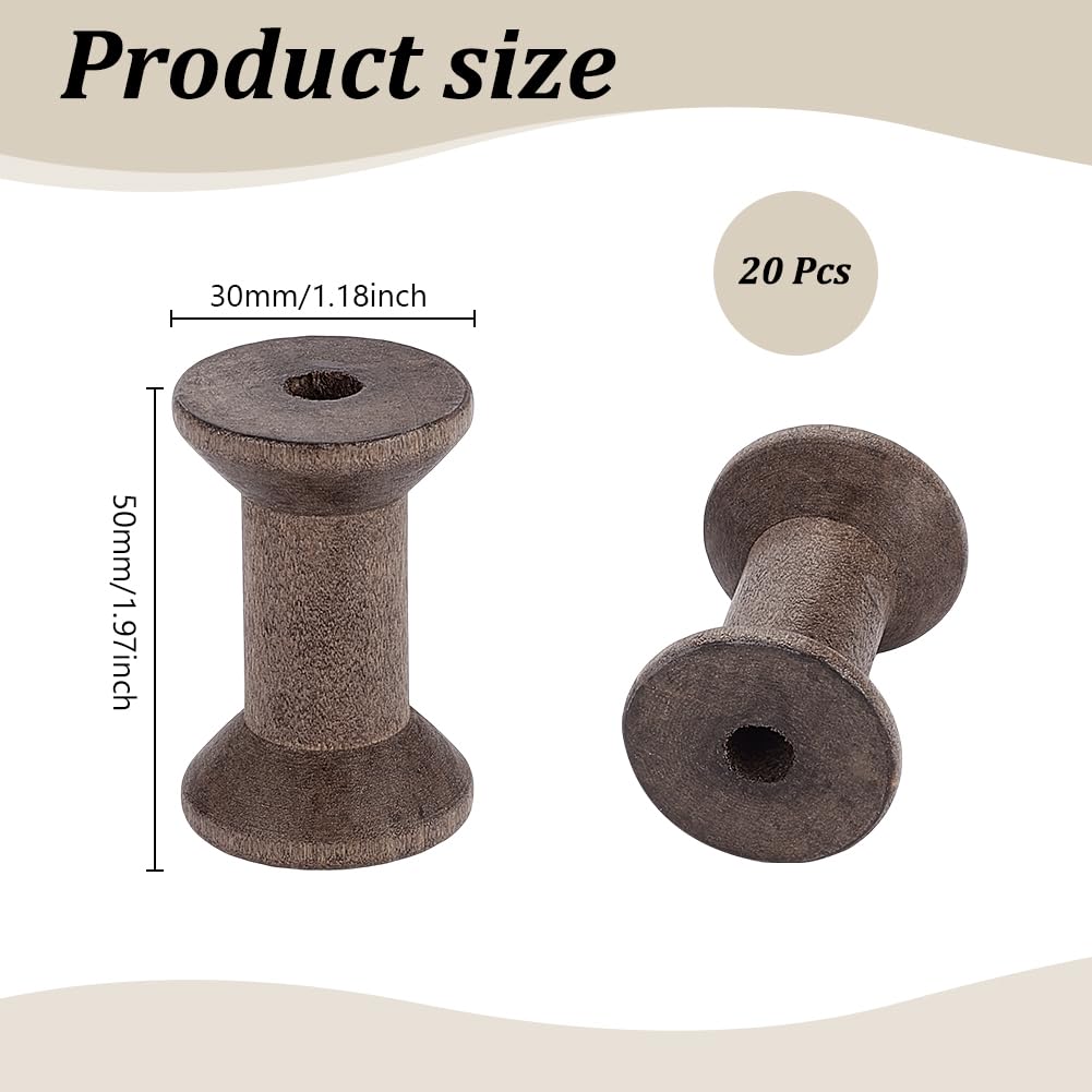 20 Bobine Di Legno Vuote Per Cucito - Diametro 50mm - Per Filo, Caffè E Ricamo - Foto 10