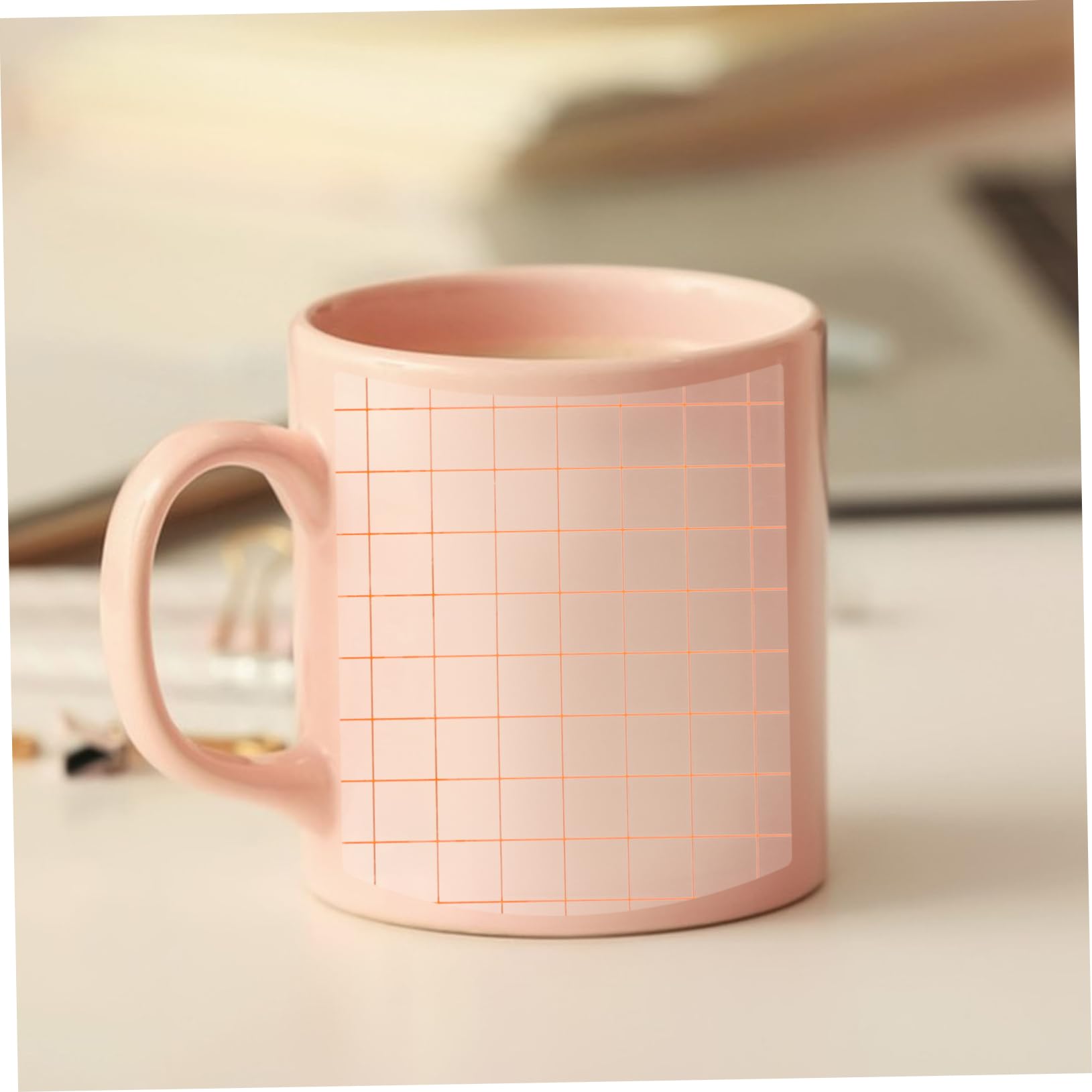 OSALADI Orange Grid Adhesive Transfer Tape for Vinyl Htv Transfer Tape for Decor