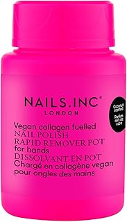 Acetone Free, Vegan Collagen Fueled, Coconut Scented, Non-Toxic Gel & Regular Nail Polish Remover, Easy Peel, Professional Soak Off Nail Polish Rapid Remover Pot For Hands, 1.69 Fl Oz