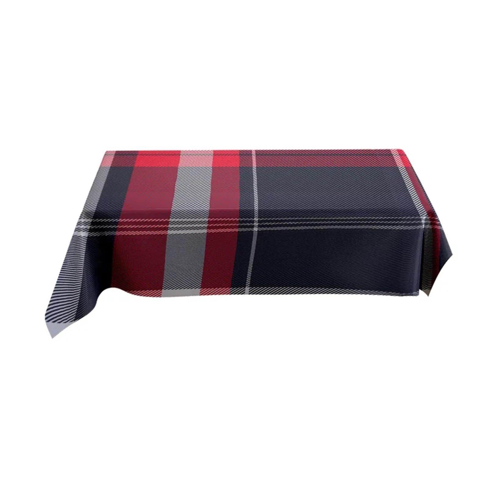 FonHNDG Striped Tablecloth Modern Plaid Tablecloth Large Checkered Cotton Table Linen For Dining Room Decor(140X220CM)