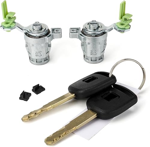 Cilindro de bloqueo con 2 llaves izquierda y derecha compatible con Honda Accord 1998-2002, Civic 2001-2005, Odyssey 1999-2004, S2000-2009,