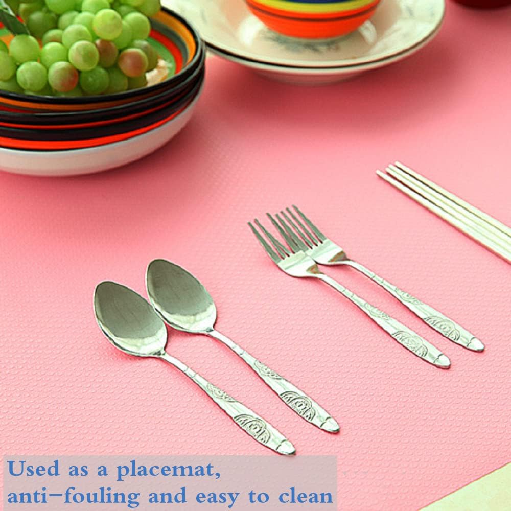 Shelf Liner, Drawer Liners for Kitchen,Non Adhesive Water Resistant, Strong Grip,Easy Clean and Trim, Smooth Surface Liners for Kitchen Cabinets, Shelves, Pantry（11.9inches x 59 inches）