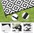 Outdoor Patio Plastic Straw Rug - 5x8 ft Outdoor Camping Rug Waterproof Reversible, Area Carpet Patios Clearance RV, Outside Porch Balcony Deck for Camper, Black & White