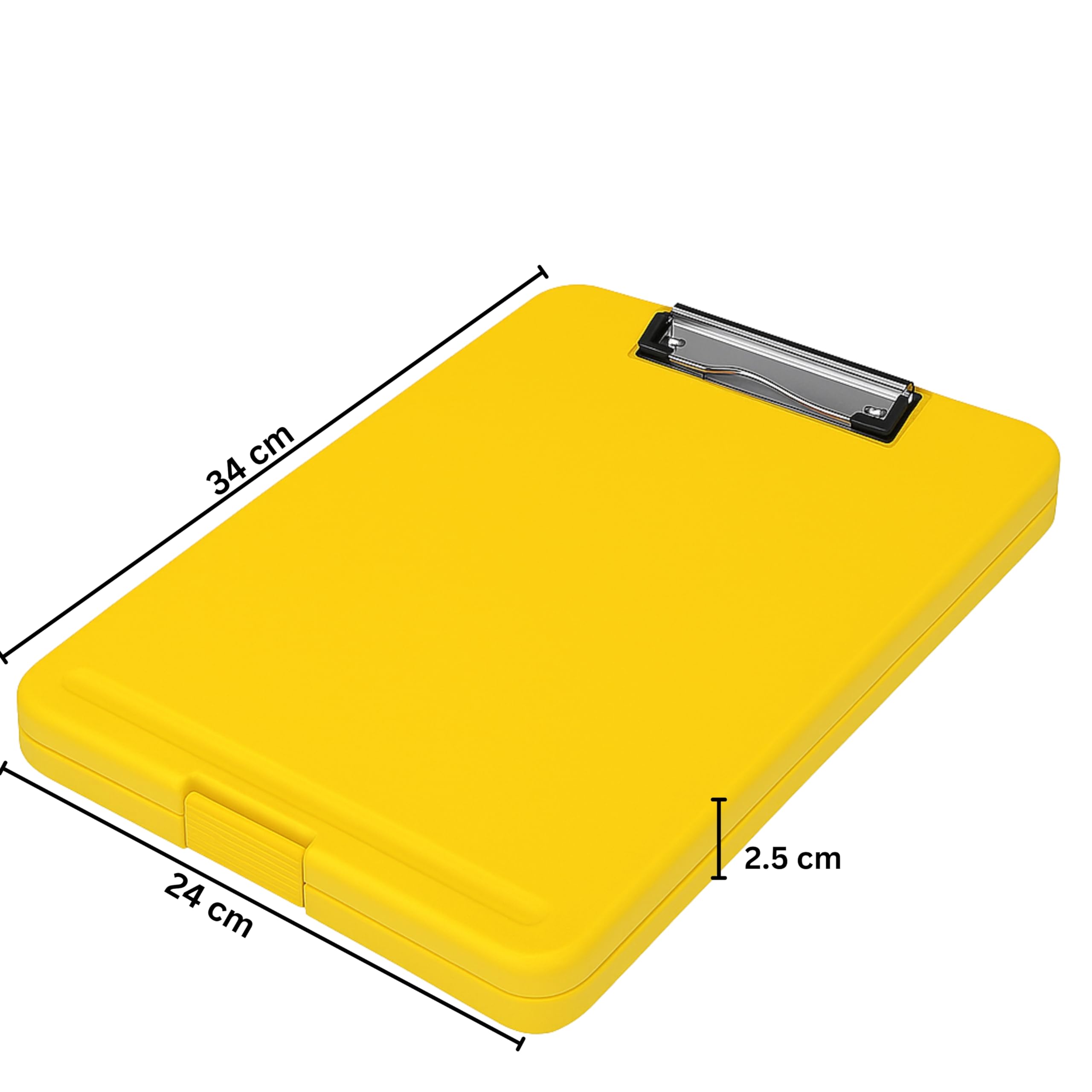 SPS Exampad - Portapapeles de plástico A4 con almacenamiento integrado y soporte para bolígrafos, ideal para escuela, oficina, viajes, perfecto para estudiantes y profesionales, escuela y oficina